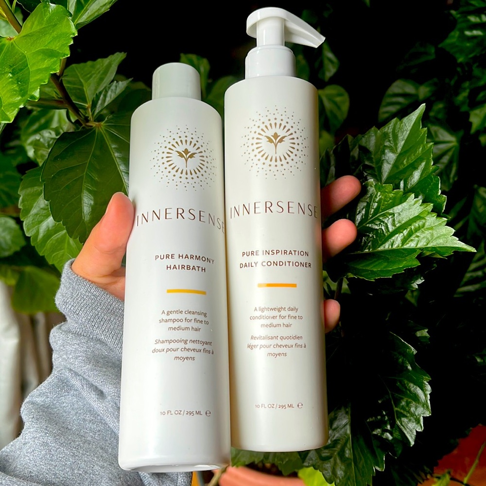 Innersense shampoo and conditioner.